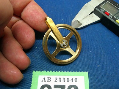 Uhr Messing Riemenscheibe 37mm für eine Wand oder Langgehäuse etc Hermle Ersatzteile