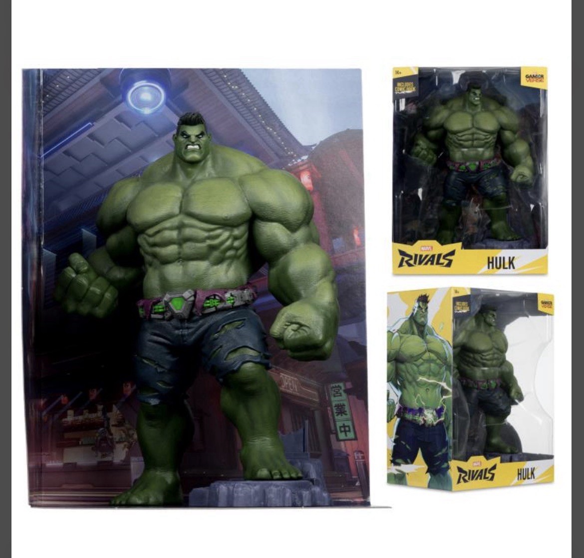Marvel Rivals The Hulk 1:6 Scale Posed Figure with Scene & Comic