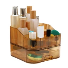 VOCOSTE Makeup Organizer Set | 7-Grids Stackable Cosmetic Storage Countertop ...