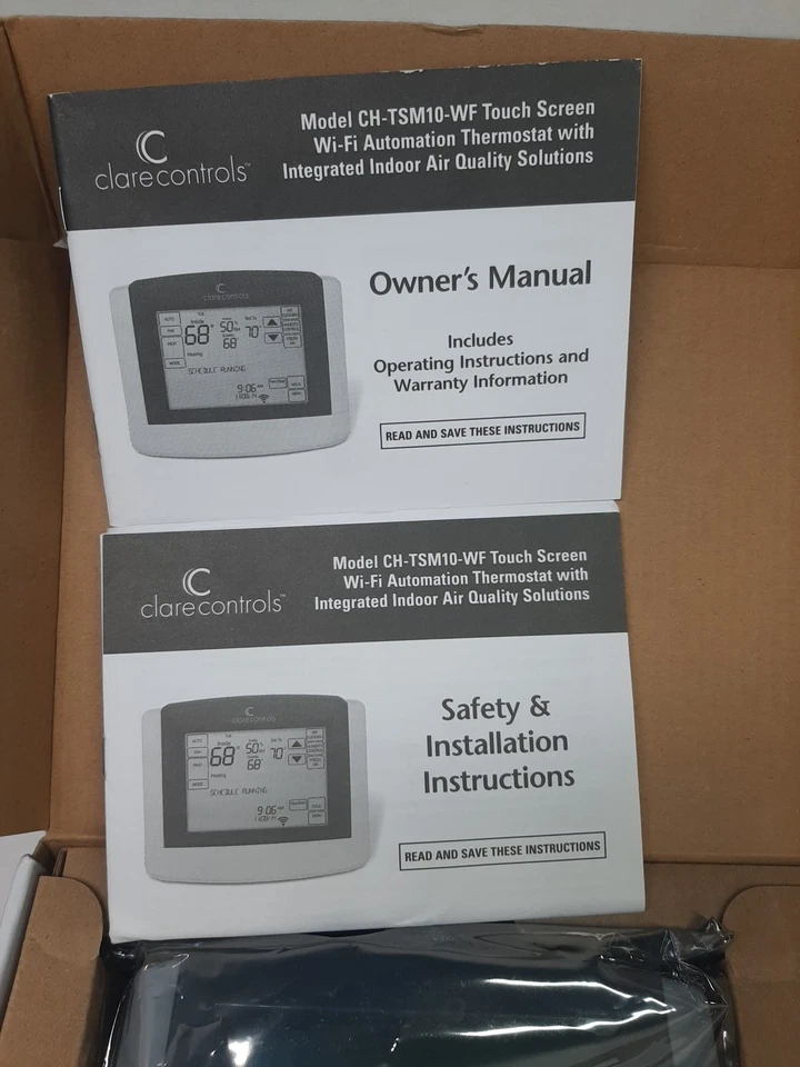 Clare Smart Home CH-TSM10-WF Touchscreen WiFi Thermostat Same as Aprilaire 8800 - Image 2 of 4