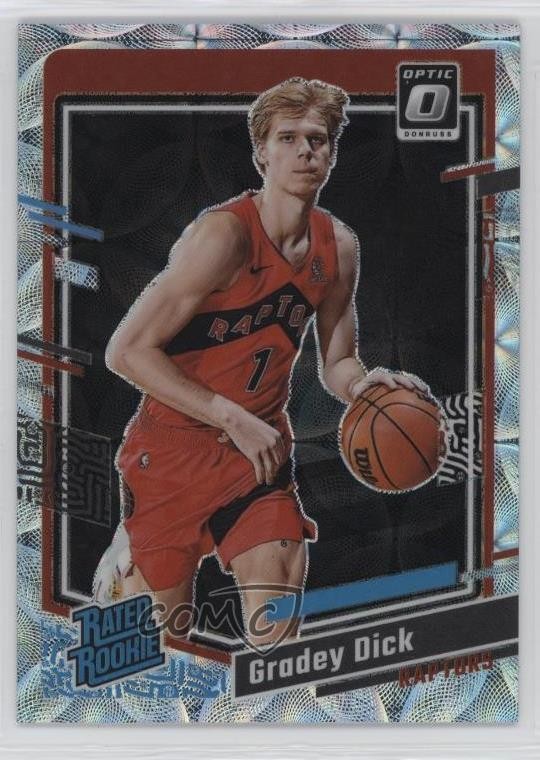 2023-24 Donruss Optic Rated Premium Box Set Prizm /249 Gradey Dick Rookie RC 4g8