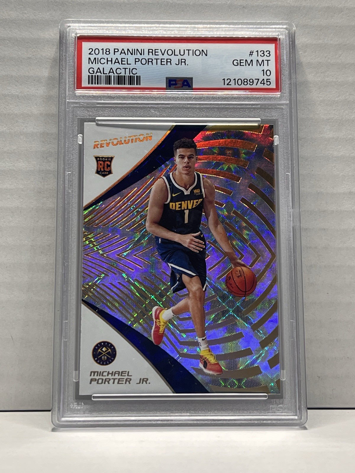2018-19 Panini Revolution Michael Porter Jr. Galactic PSA 10 CASE HIT POP 10 SSP