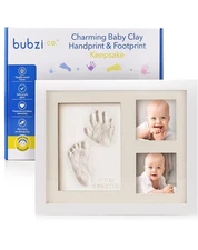 Bubzi Charming Baby Clay Handprint & Footprint Keepsake Kit -NEW/SEALED w/ Frame