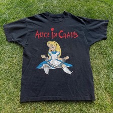 Vintage Alice In Chains Dirt Wonderland , Black Unisex T-shirt, Size S-5XL