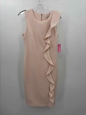 Pre-Owned Calvin Klein Pink Size 4 Knee Length Sleeveless Dress
