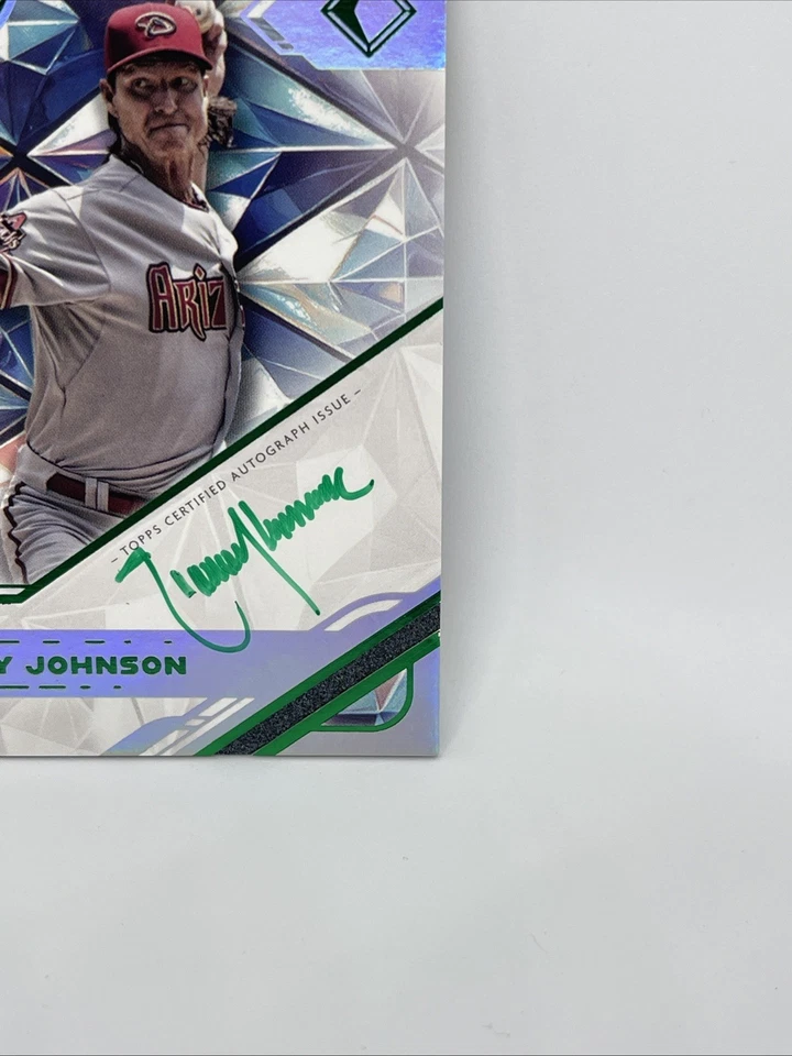 2025 Topps Diamond Icons White Polychromatink Green /15 Randy Johnson Auto HOF - Image 4 of 4