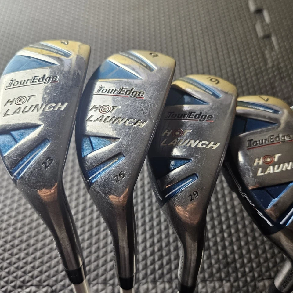 Juego de madera de hierro Tour Edge Hot Launch 4-PW RH R Flex Hot Launch 60 aprox 38,5"" Foto 2 de 4