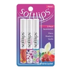 Moisturizing Lip Balm Pack of 3 - Hydrates  Soothes Dry, Chapped Lips