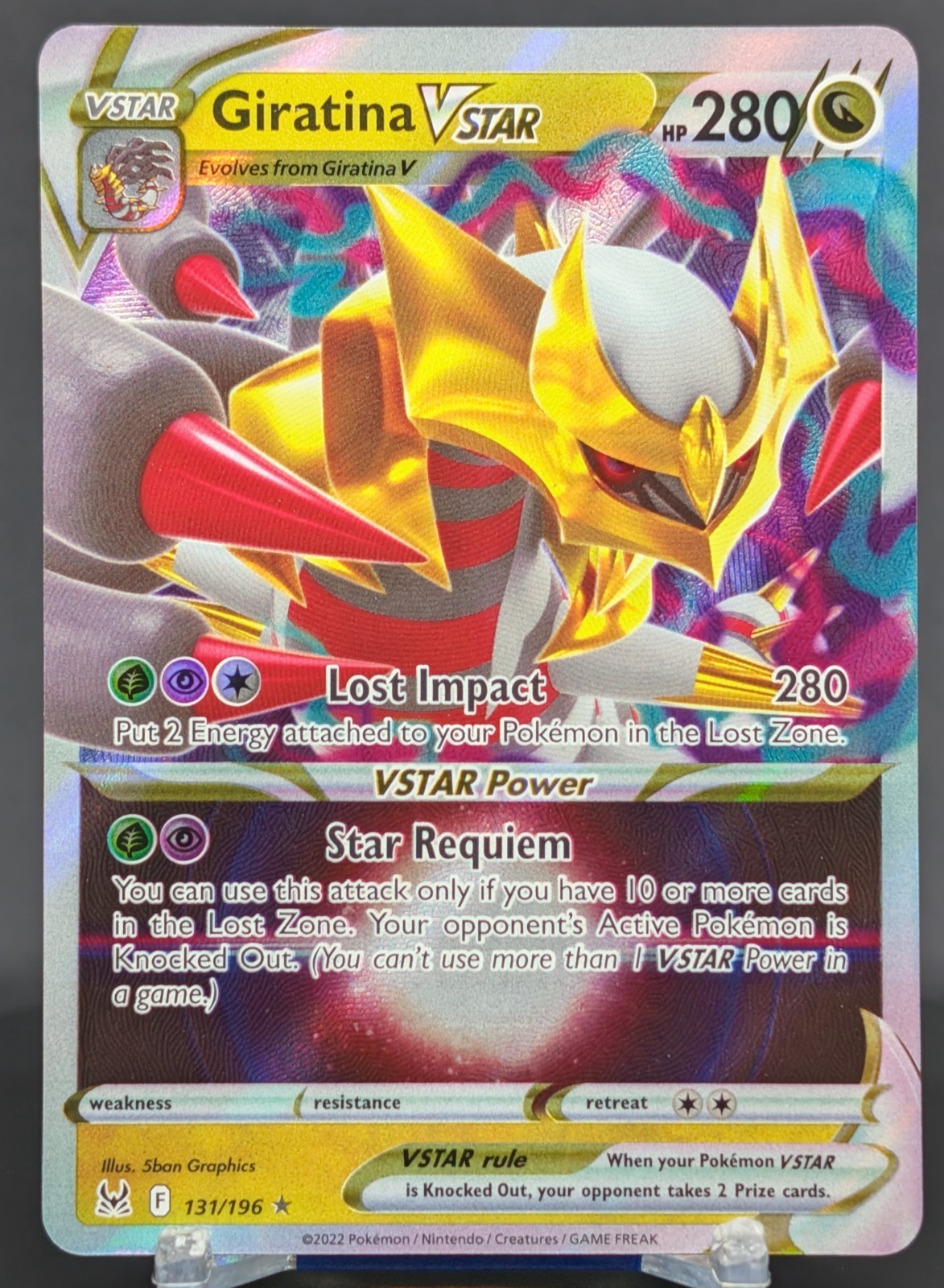Pokemon Giratina VSTAR #131/196 English Lost Origin Ultra Rare