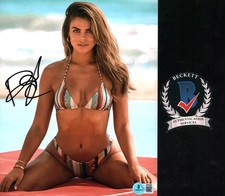 BROOKS NADER SIGNED 8X10 PHOTO  BEAUTIFUL BUSTY MODEL BAYWATCH BECKETT BAS COA
