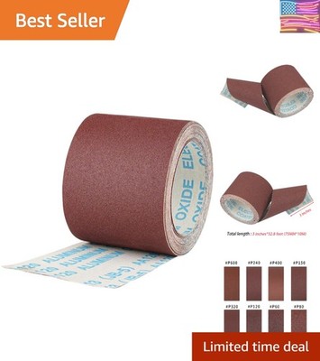 3 Inch x 32.8 Feet Sandpaper Roll 120 Grit Emery Cloth Roll with Box 75MM x 1...