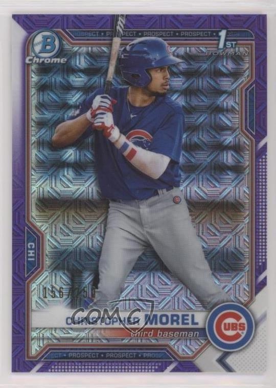 2021 Bowman Mega Box Purple Mojo Refractor /250 Christopher Morel #BCP-131 07l0