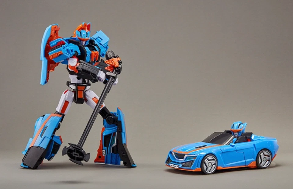 Tobot Pop Convertible Sports Car Robot Toy Convertible Action Figure Kids Transf - Image 3 of 4