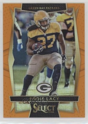 2016 Panini Select Concourse Orange Prizm 37/49 Eddie Lacy #72 2ov