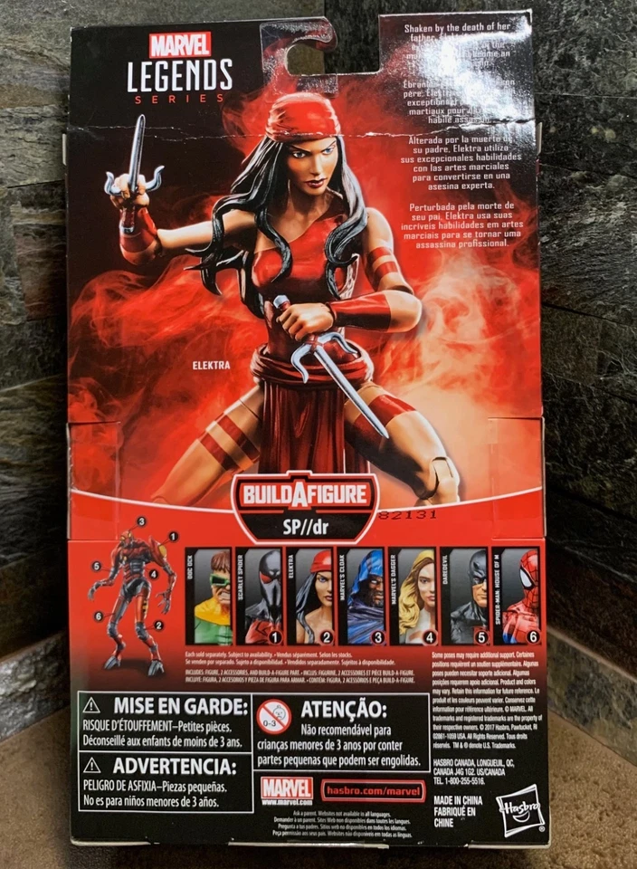 Figura Marvel Legends ELEKTRA 6 pulgadas 1/12 nueva y sellada SP dr BAF 2017 Hasbro Foto 3 de 3