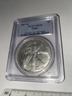 2007-W BURNISHED AMERICAN SILVER EAGLE PCGS SP70 BLUE LABEL