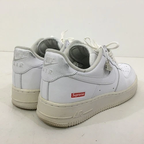 Baskets basses homme 9,0 US Hi 149 Supreme Nike Air Force 1 blanc/blanc Cu9225 100 taille
