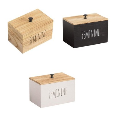 Laundry Pod Container Organizer Box Stylish Rustic with Lid Bathroom Accessories