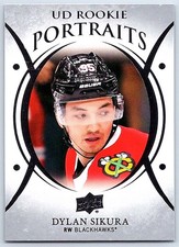 2018-19 Upper Deck UD Portraits Dylan Sikura RC Chicago Blackhawks #P-92