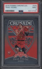 2018 Panini Chronicles Crusade Trae Young #545 PSA 9 Mint Rookie Card RC . rookie card picture