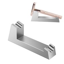 Aluminum Alloy Razor Stand, Safety Aluminum Men's Shaving Stand Aluminum Gold
