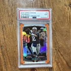 Topps 2014 Chrome Tom Brady Patriots #62 Orange Refractor Blue Jersey PSA 9