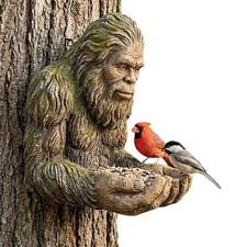 Bigfoot Bird Feeder Sasquatch Bird Butler Garden Backyard Bird Watching Decor