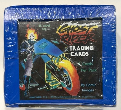 1990 Vtg Rare Comic Images Marvel GHOST RIDER Trading Card Box / Factory Sealed