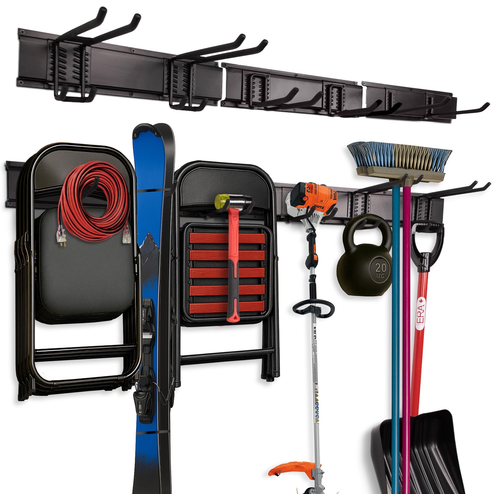 Garage Tool Organizer Wall Mount - 49.5 Inches, 16