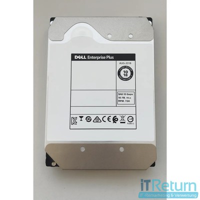 Dell Enterprise Plus 10TB 3.5'' SAS-Festplatte (Serial Attached SCSI) 0F27441 12 