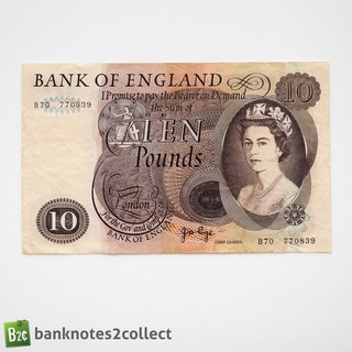 ENGLAND: 1 x 10 English Pound Banknote.