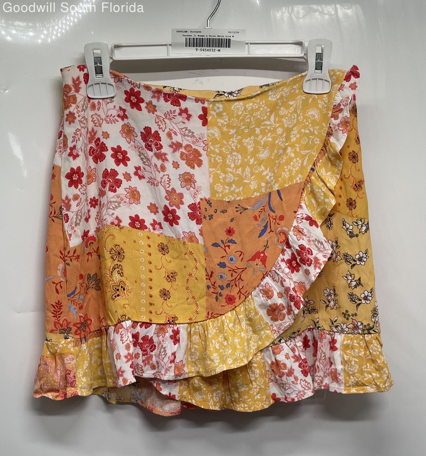 Forever 21 Womens Multicolor Patchwork Floral Pri… - image 1