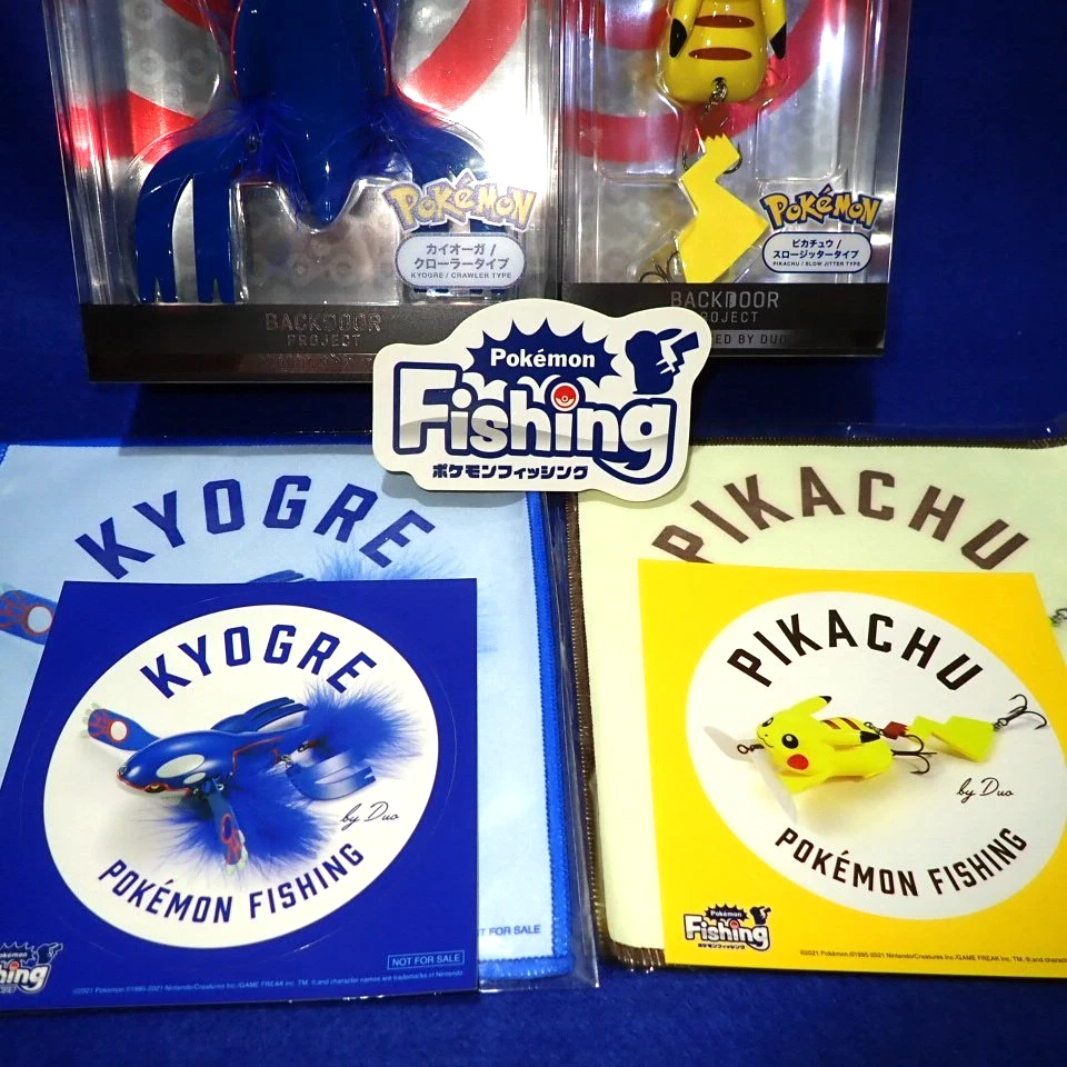 JDM Lure DUO POKEMON 钓鱼皮卡丘和 KYOGRE 带贴纸和布限量版 — 第 3/4 张图片