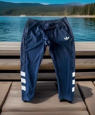 ADIDAS ORIGINALS FIREBIRD TREFOIL SST JOGGER/SWEATPANTS TAPERED NAVY/WHITE XXL