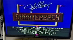 John Elway's Quarterback NES NFL Football Game Nintendo Clean Tested Works!