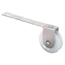 Straight Spring Tension Roller Assembly 1" Nylon Wheel 1/4" Width 2.5" Length