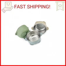 PandaEar 3 Pack Stainless Steel Baby Suction Bowls, Non-Slip Child Food Bowl wit
