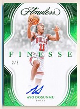 2024-25 Flawless Ayo Dosunmu Finesse Signatures Emerald Auto #FNS-AYO (2/5)