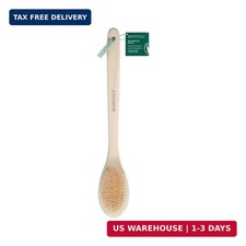 EcoTools Bath Bristle Brush, Bath Brush with Long Handle, Cleanse Back  Hard-to