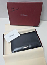 ST Dupont Paris Large Black Leather Wallet 7 Cards New In Box European Luxury