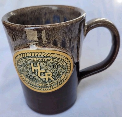 Horseshoe Canyon Ranch Jasper,Ak. Hand Thrown 12oz Pottery Mug By Deneen 2016
