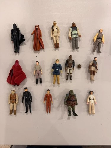 New ListingVintage Kenner Star Wars Figure Lot 1977–83 Darth Vader Leia Obi-Wan HK/Taiwan