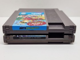 NES Nintendo The Simpsons Bart Vs The Space Mutants And World Bundle Tested 