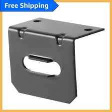 Secure 4-way Flat Connector Mounting Bracket - Easy Install Gloss Black Finish