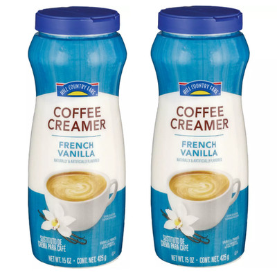 Coffee Creamer French Vanilla Powdered 15oz Hill Country Fare Texas (2 Packs)