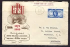 UK United Kingdom 1949 FDC for 75th Anniversary UPU. Envelope opened.