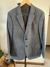 J Crew Thompson Classic Blazer Soft Gray Cotton 40R NEW