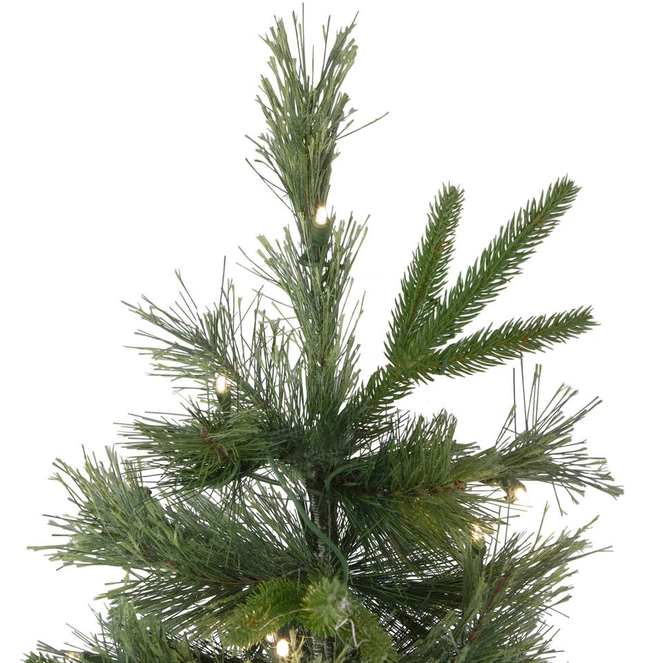 Northlight 4.5' x 37" Cashmere Pine Artificial Christmas Tree - Clear LED Lights - Image 3 of 4