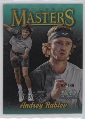 2024 Graphite Match Masters Aqua Refractor 93/199 Andrey Rublev Rookie RC 9et
