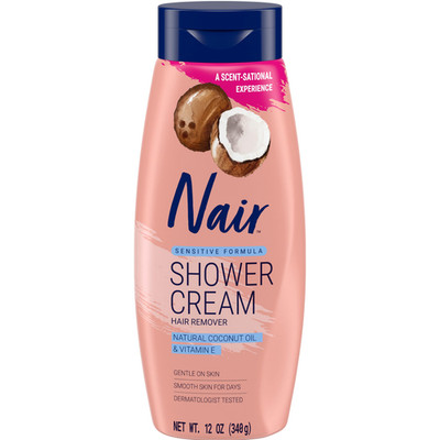 Nair Sensitive Formula Shower Cream Quick And Easy Hair Removal Cream Coconut